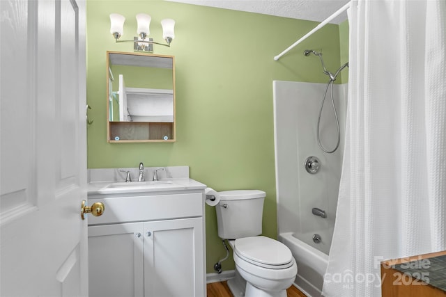 6562 Gingercake Rd, Newland, NC 28657 - bathroom featuring vanity, toilet, and shower / bath combo