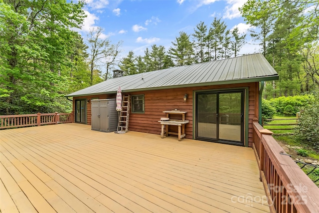 6562 Gingercake Rd, Newland, NC 28657 - view of wooden terrace