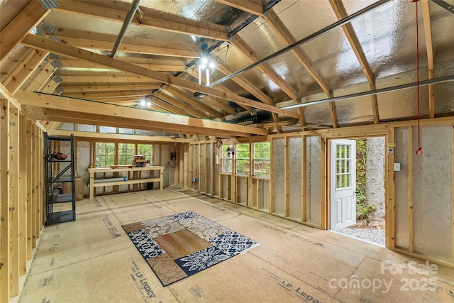 6562 Gingercake Rd, Newland, NC 28657 - miscellaneous room with vaulted ceiling