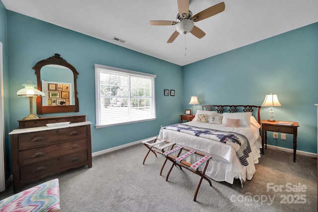 160 Fernbrook Dr, Mooresville, NC 28117 - bedroom with carpet floors and a ceiling fan