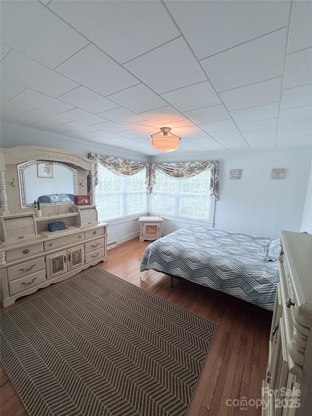 bedroom featuring hardwood / wood-style floors