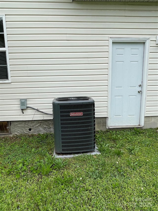 exterior details featuring central air condition unit