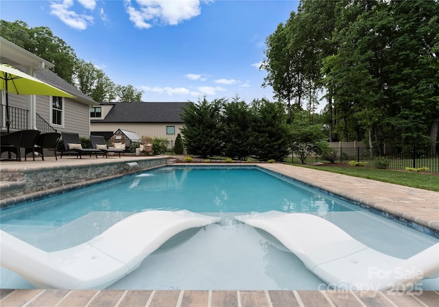 2646 Lee Lawing Rd, Lincolnton, NC 28092 - view of swimming pool with a patio and fence
