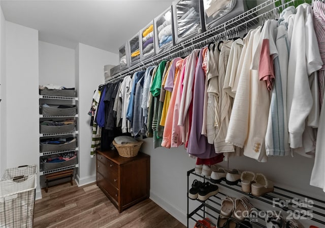 2646 Lee Lawing Rd, Lincolnton, NC 28092 - walk in closet featuring wood finished floors