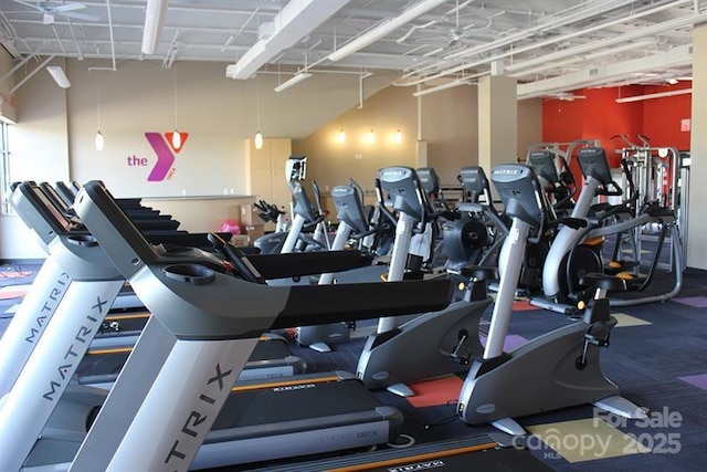view of workout area