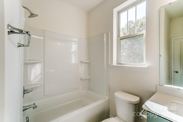 2907 W Trade St, Charlotte, NC 28208 - bathroom with vanity, toilet, and  shower combination