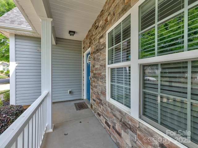 6541 Hasley Woods Dr, Huntersville, NC 28078 - view of patio with covered porch