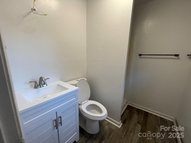 128 Sandsridge Way, Waynesville, NC 28785 - bathroom with toilet, wood finished floors, and vanity