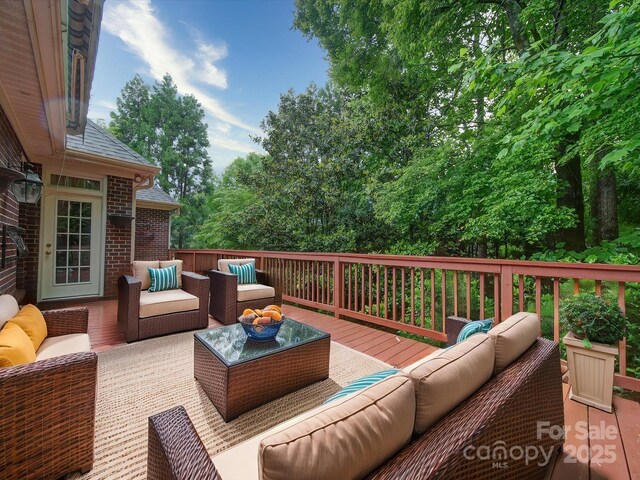 3015 Hamptonbrook Dr, Gastonia, NC 28056 - wooden deck featuring an outdoor living space
