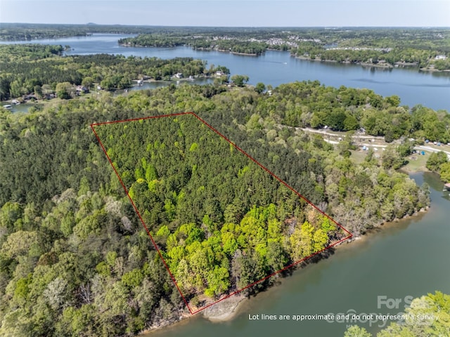 4095 Kingfisher Dr, York, SC 29745 - aerial view with a water view and a view of trees