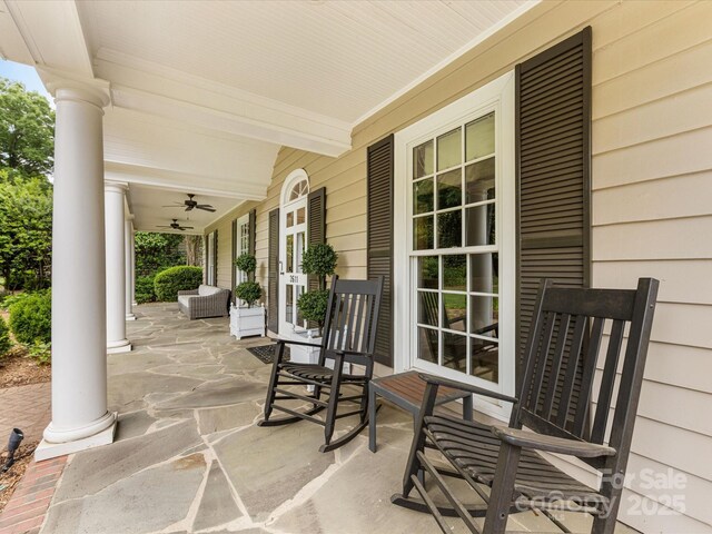 view of patio / terrace featuring a porch
