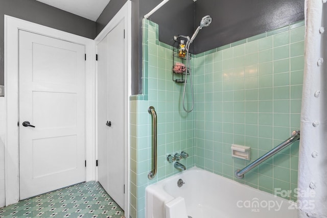 3418 Sulphur Springs Rd NE, Hickory, NC 28601 - full bathroom with shower / bath combination and tile patterned floors