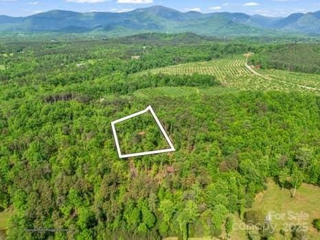 aerial view featuring a mountain view