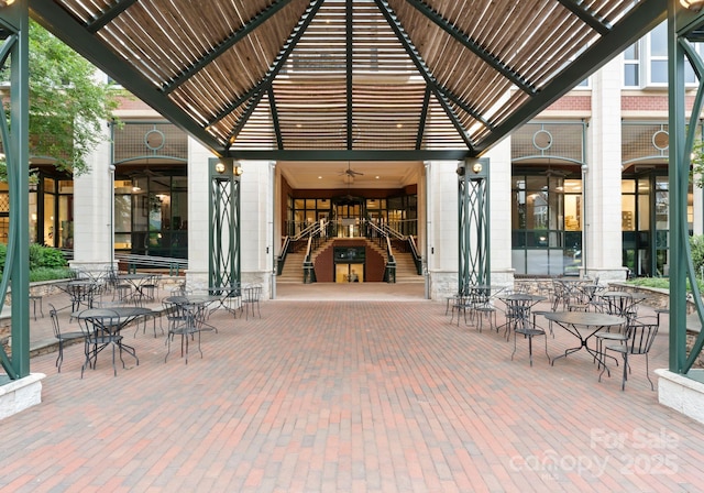 435 S Tryon St Unit 601, Charlotte, NC 28202 - view of patio with a ceiling fan