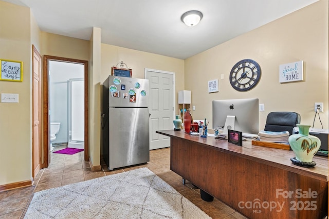 3690 Birchwood Ln, Denver, NC 28037 - tiled office featuring baseboards