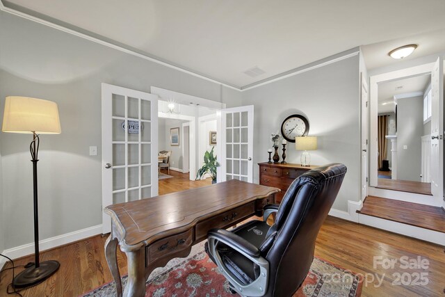 3426 Richards Xing, Fort Mill, SC 29708 - office featuring french doors, wood finished floors, and baseboards