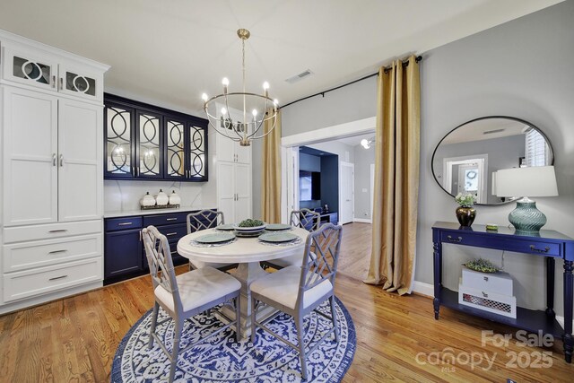 3426 Richards Xing, Fort Mill, SC 29708 - dining space featuring a chandelier and light wood-type flooring