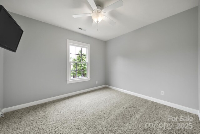 3426 Richards Xing, Fort Mill, SC 29708 - carpeted spare room with baseboards and ceiling fan