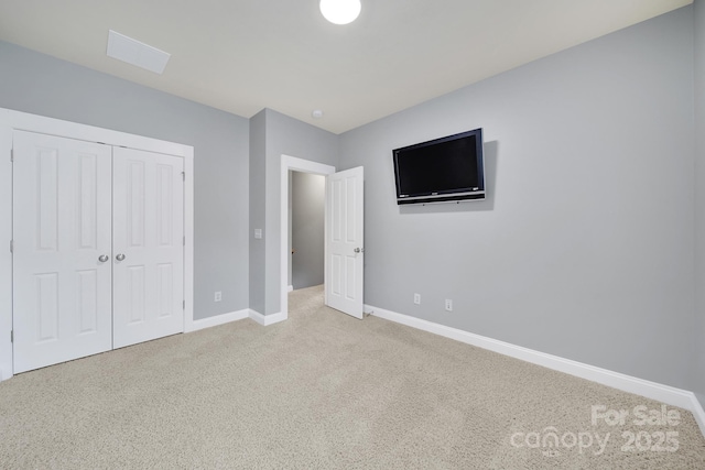 3426 Richards Xing, Fort Mill, SC 29708 - unfurnished bedroom featuring light colored carpet, baseboards, and a closet