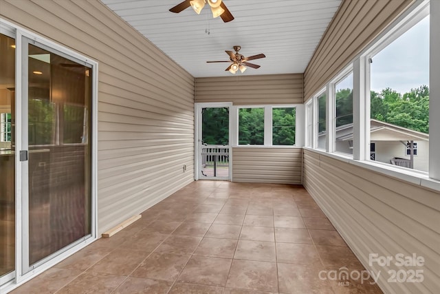 332 E Rebound Rd, Lancaster, SC 29720 - unfurnished sunroom with ceiling fan