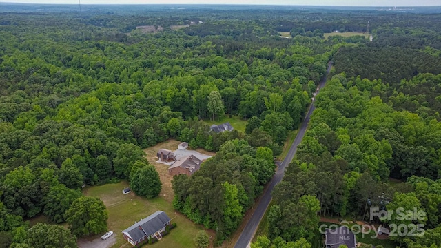 332 E Rebound Rd, Lancaster, SC 29720 - aerial overview of property's location featuring a heavily wooded area