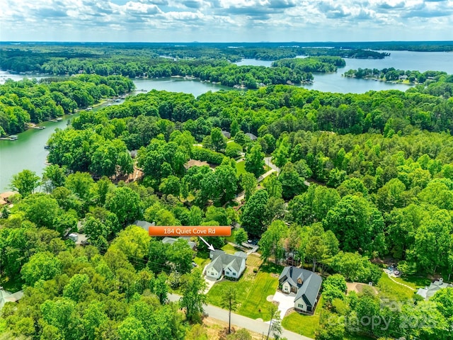 184 Quiet Cove Rd, Mooresville, NC 28117 - aerial view of a large body of water and a heavily wooded area
