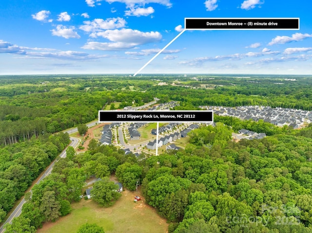 2012 Slippery Rock Ln, Monroe, NC 28112 - bird's eye view of a forest