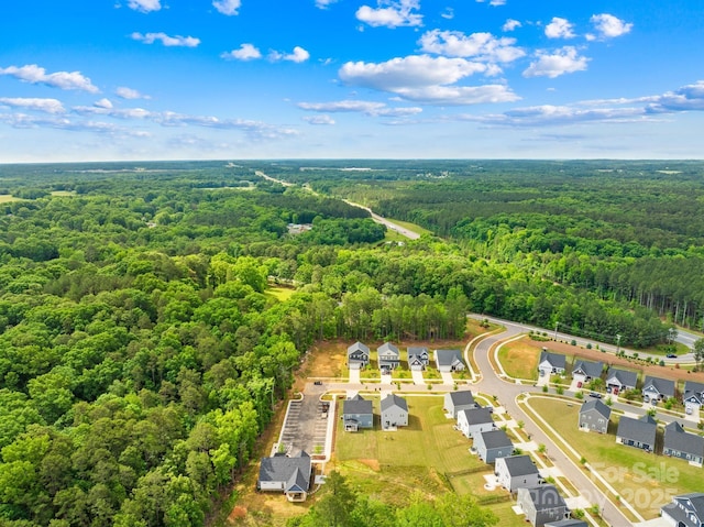 2012 Slippery Rock Ln, Monroe, NC 28112 - aerial view of residential area featuring a forest