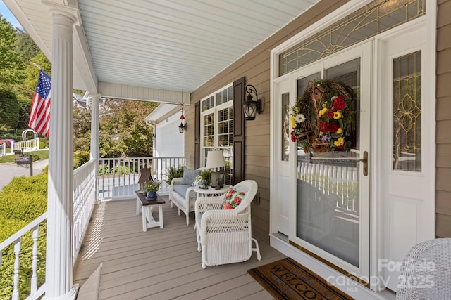 216 Cold Stream Way, Hendersonville, NC 28791 - wooden deck with a porch