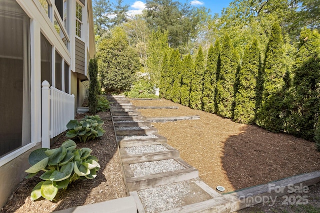 216 Cold Stream Way, Hendersonville, NC 28791 - view of yard with stairway