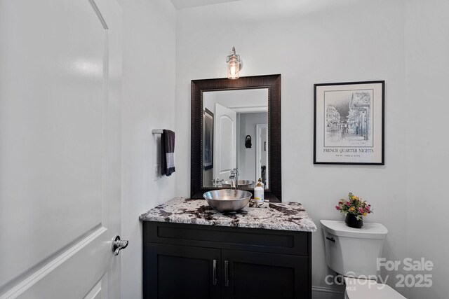 112 Nautilus Ct, Troutman, NC 28166 - half bathroom with vanity and toilet