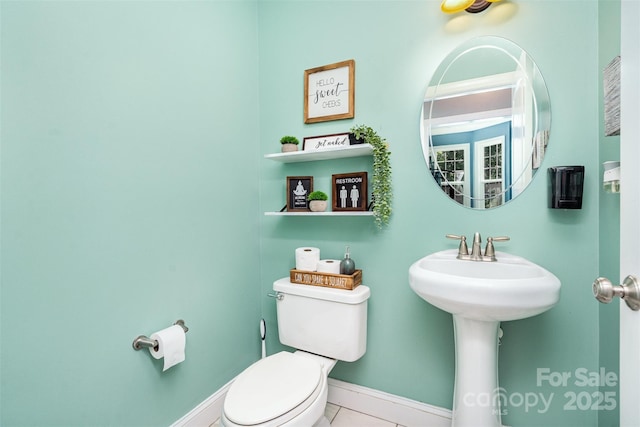 6603 Havencrest Dr, Denver, NC 28037 - bathroom featuring toilet, baseboards, and tile patterned flooring
