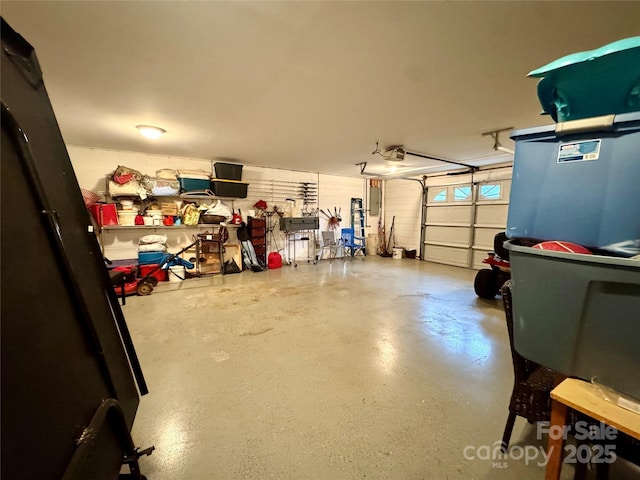 5518 Land Harbour Dr, Granite Falls, NC 28630 - garage featuring a garage door opener and electric panel
