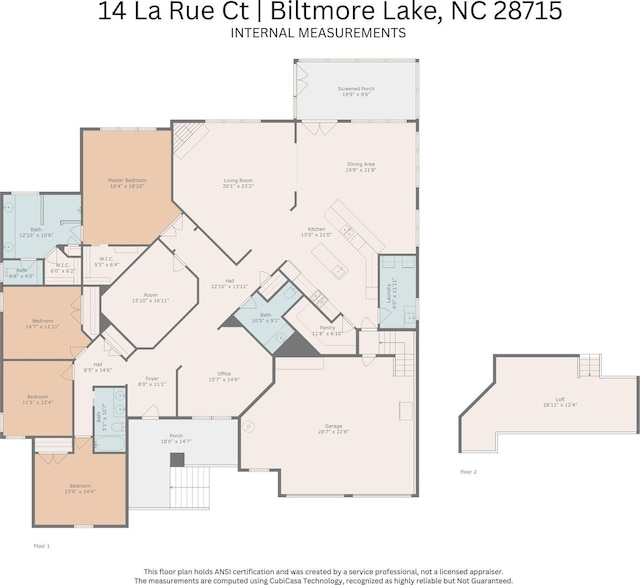 14 Larue Ct, Biltmore Lake, NC 28715 - room layout