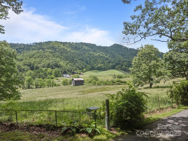 1128 Forest St, Mars Hill, NC 28754 - mountain view with a heavily wooded area and rural landscape