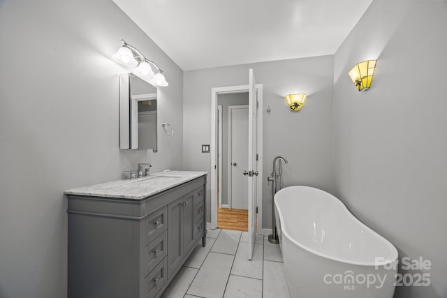 1128 Forest St, Mars Hill, NC 28754 - full bathroom with vanity and a freestanding tub