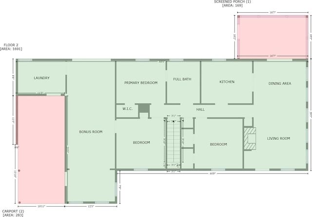 1128 Forest St, Mars Hill, NC 28754 - room layout