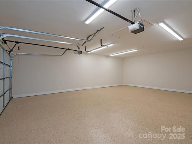 300 Hugh Crocker Rd, Matthews, NC 28104 - garage with a garage door opener and baseboards