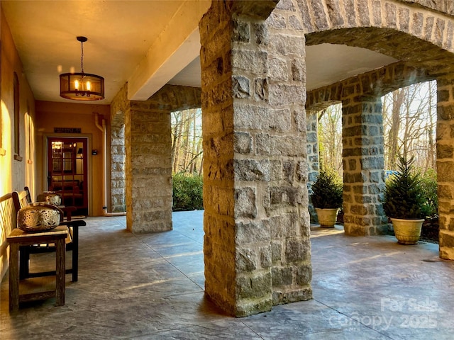 185 Macon Ave Unit 9B, Asheville, NC 28804 - foyer with a chandelier