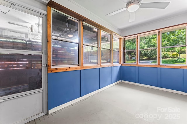 851 Gist Rd, Rock Hill, SC 29732 - unfurnished sunroom with ceiling fan