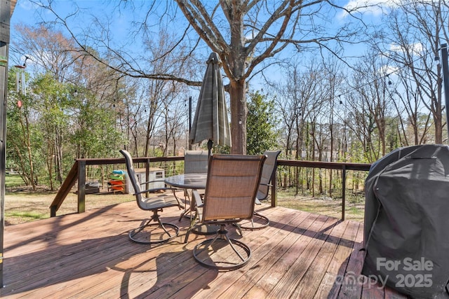 851 Gist Rd, Rock Hill, SC 29732 - deck featuring outdoor dining area and a grill