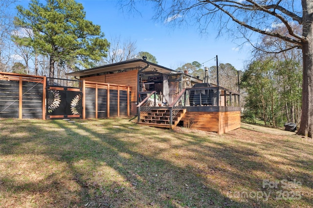 851 Gist Rd, Rock Hill, SC 29732 - rear view of property featuring a lawn and stairway
