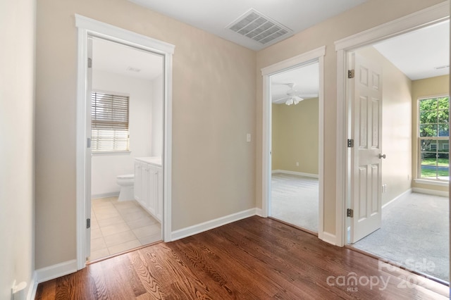 12013 Regent Ridge Ln, Charlotte, NC 28278 - corridor featuring wood finished floors and baseboards