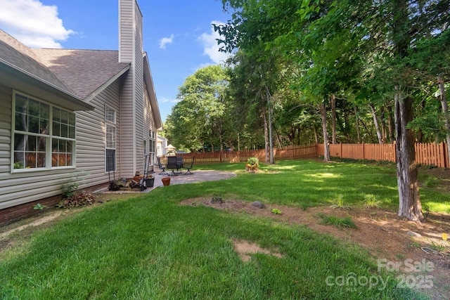 12013 Regent Ridge Ln, Charlotte, NC 28278 - view of yard with a patio area