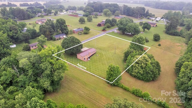 133 Jo Monni Loop, Statesville, NC 28625 - aerial view of sparsely populated area featuring property boundaries highlighted and a pastoral area
