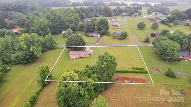 133 Jo Monni Loop, Statesville, NC 28625 - aerial view of sparsely populated area featuring property parcel outlined and agricultural land