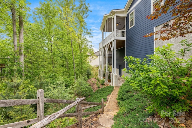 75 Balsam High Rd, Biltmore Lake, NC 28715 - view of yard with fence