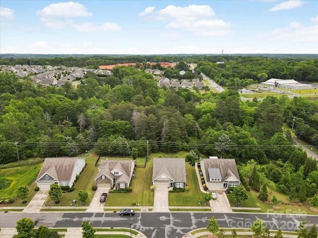 1409 Tupelo Rd, Clover, SC 29710 - aerial view of residential area featuring a heavily wooded area