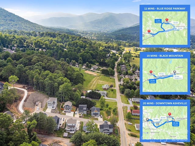 304 Magnolia Ridge Rd, Swannanoa, NC 28778 - bird's eye view of mountains