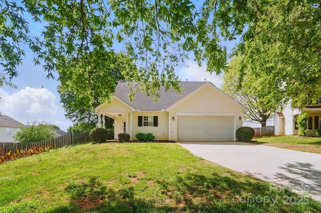 view of front of home featuring an attached garage, driveway, and roof with shingles